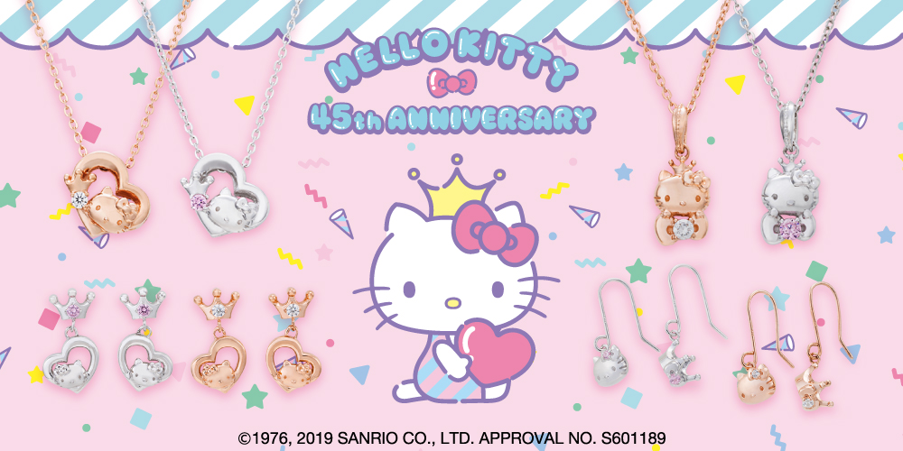 ハローキティ 45周年 サンリオ｜ネックレス シルバー SA45KT-N001
