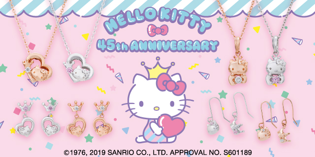 ハローキティ 45周年 サンリオ｜ネックレス シルバー SA45KT-N001