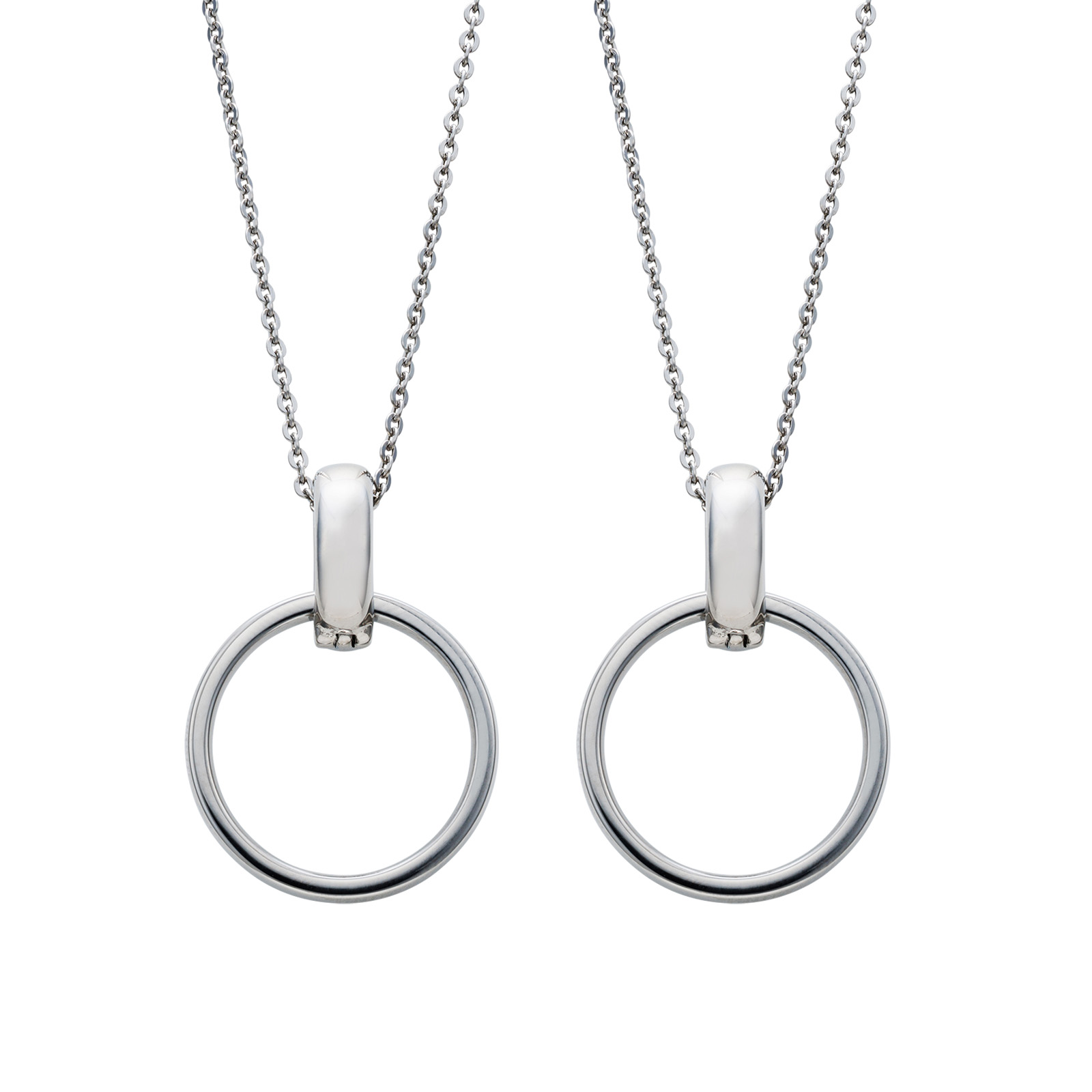 ステンレス リングホルダー ペアネックレス