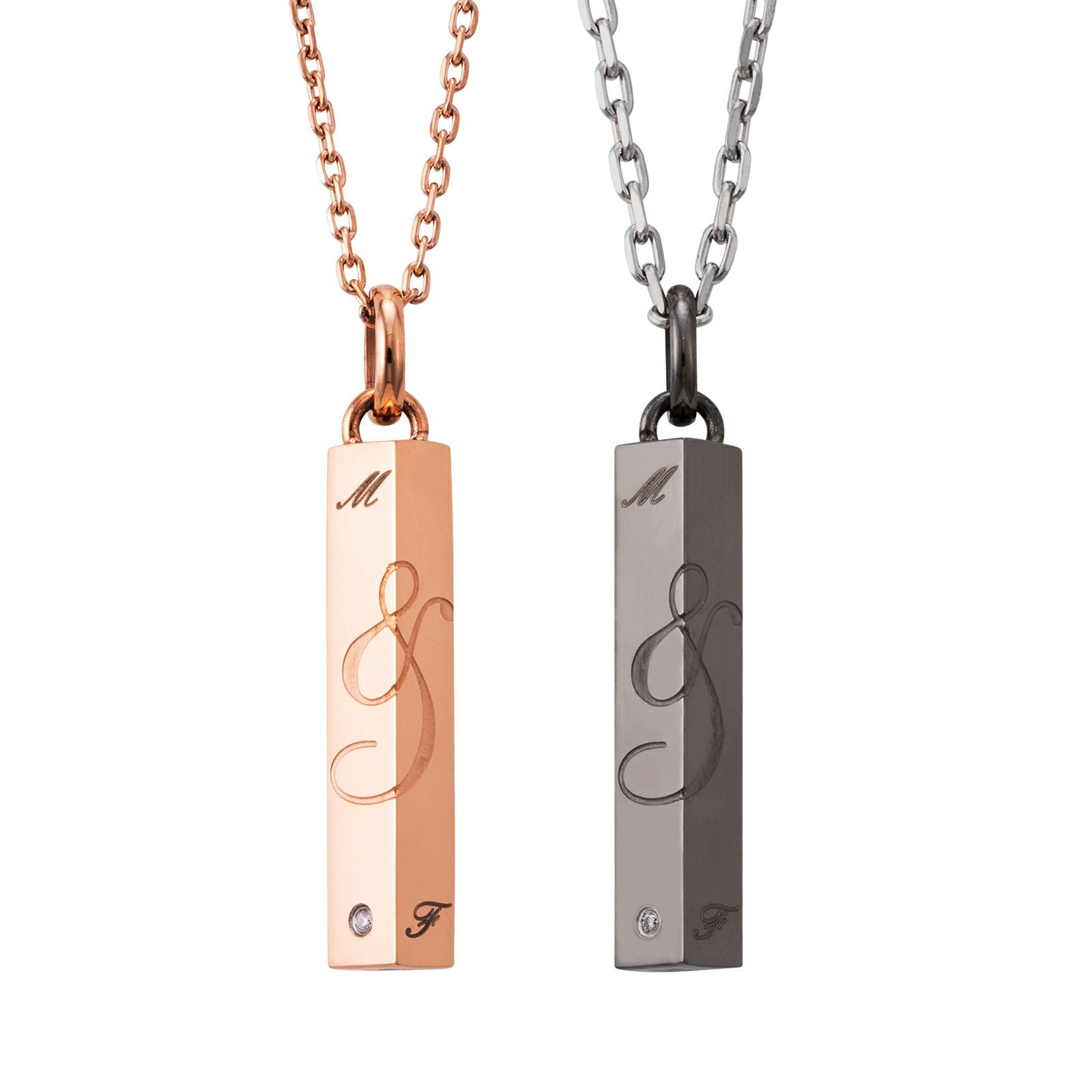 未使用　DOORS ダークフラワーフレンチスリーブブラウス&amp;ネックレス ペアネックレス ステンレス 4SUP055GO&4SUP055BK｜white clover【公式