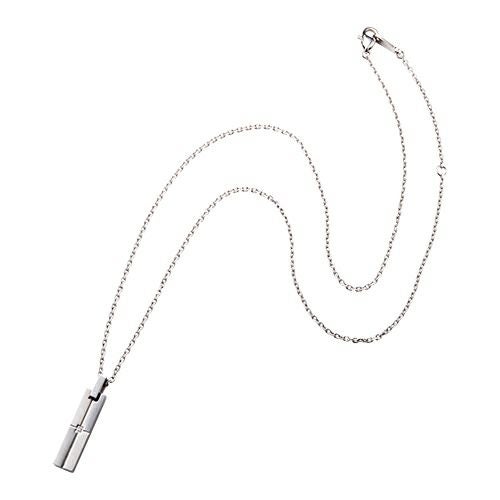 メンズネックレス 刻印可能 アレルギーフリー サージカルステンレス316L クロス 4SUP056SV
