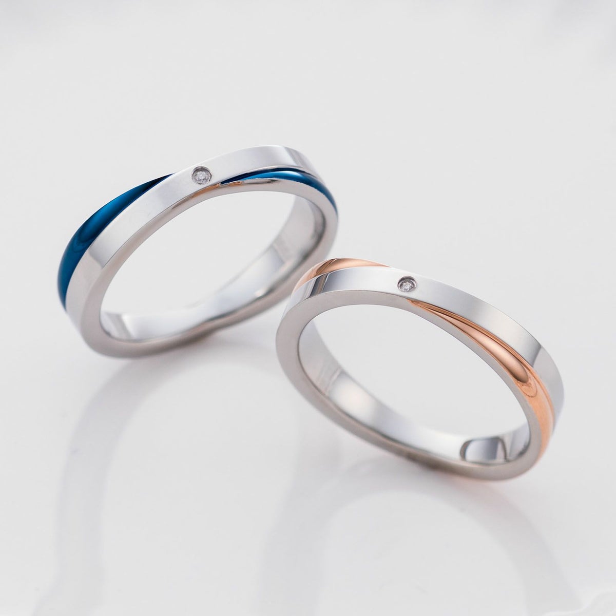 【SALE】ステンレス ペアリング 4SUR051GO＆4SUR051BL