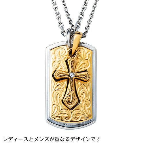 SALE】 ペアネックレス ステンレス GPSS827&GPSS826｜white clover