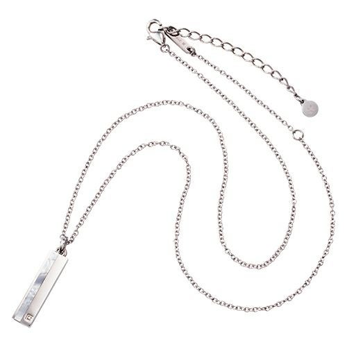 ネックレス 刻印可能 アレルギーフリー  サージカルステンレス316L シェル プレート 4SUP064SV