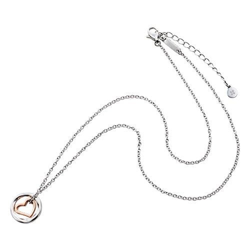 レディースネックレス メビウス アレルギーフリー サージカルステンレス316L ピンク 4SUP069GO