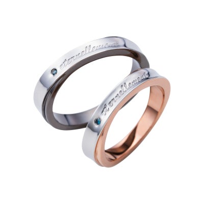 【SALE】ステンレス ペアリング 4SUR057GO&4SUR057BK