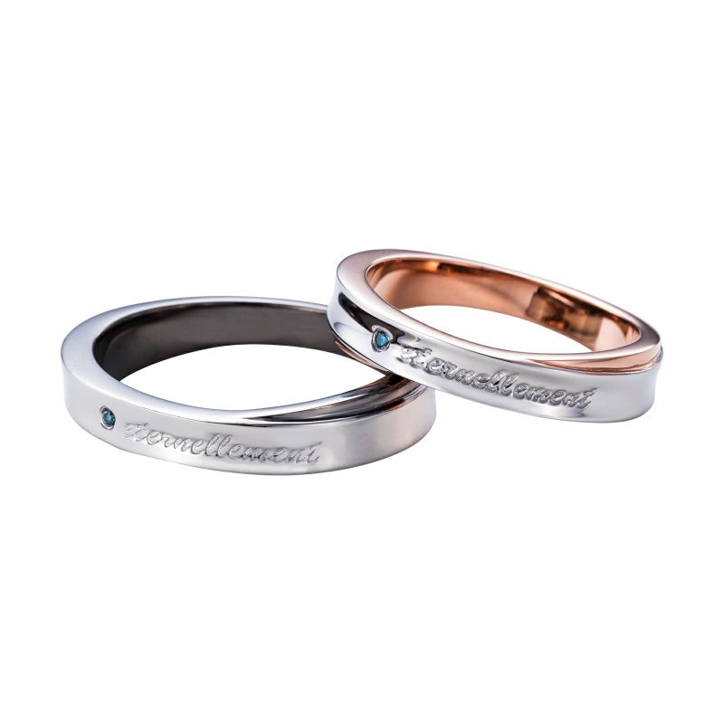 【SALE】ステンレス ペアリング 4SUR057GO&4SUR057BK