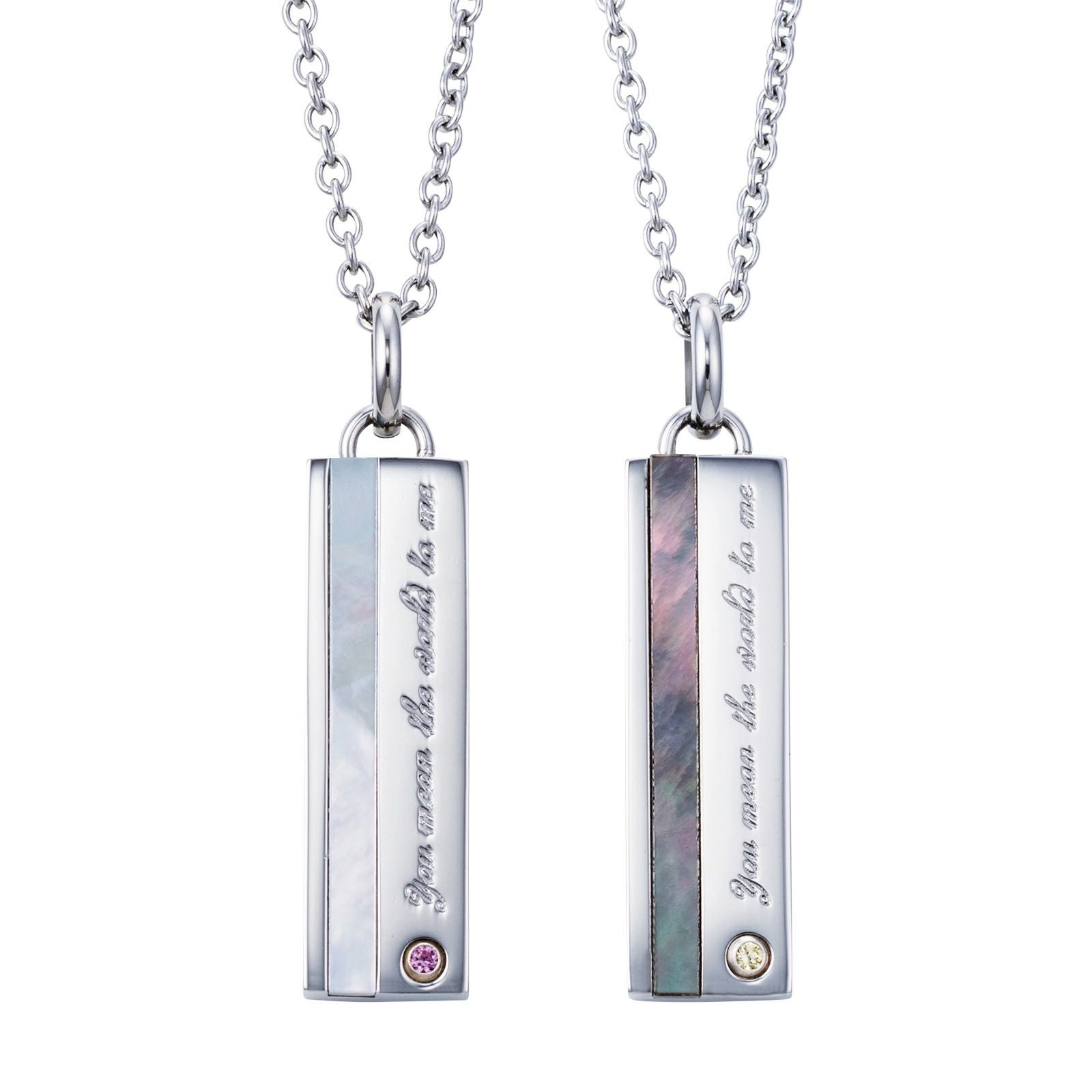 WEB限定】ペアネックレス ステンレス 4SUP203WH&4SUP203BK｜white