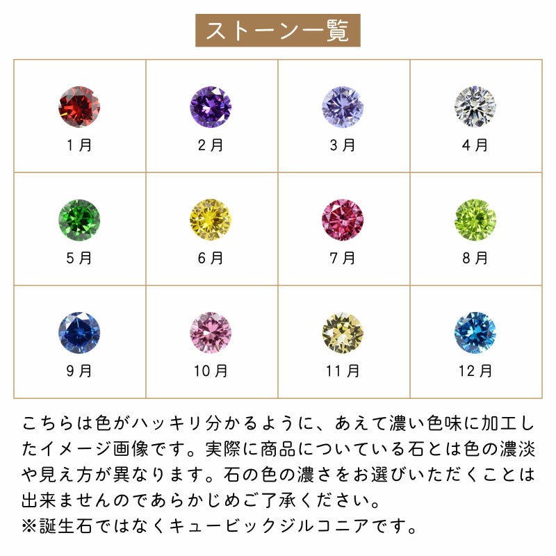 レディースネックレス 刻印可能 誕生月カラーキュービック シェル アレルギーフリー サージカルステンレス316L ホワイト 4SUP203WH
