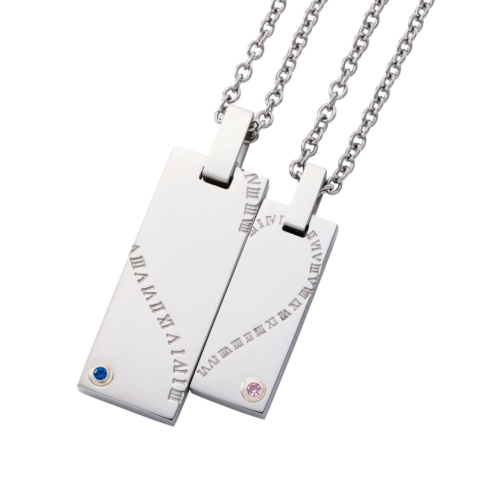 WEB限定】ペアネックレス ステンレス 4SUP204SV&4SUP205SV｜white