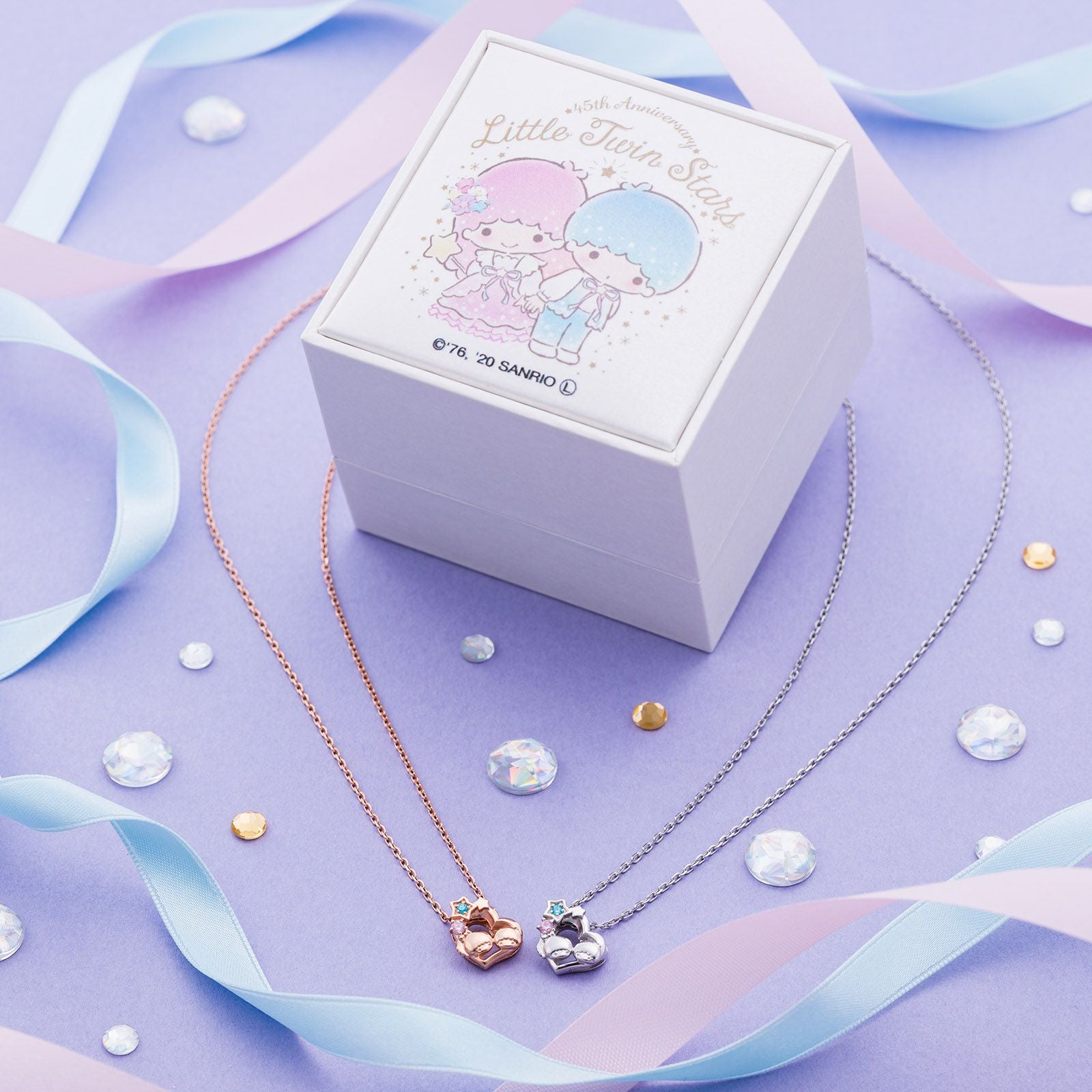 リトルツインスターズ 45周年 サンリオ｜ネックレス シルバー SA45TS