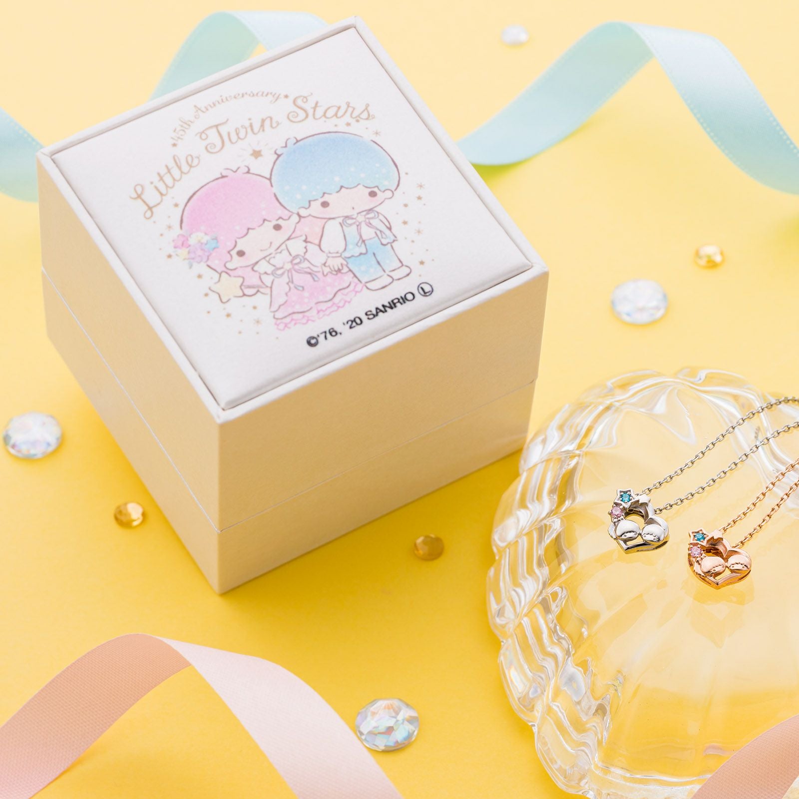 リトルツインスターズ 45周年 サンリオ｜ネックレス シルバー SA45TS