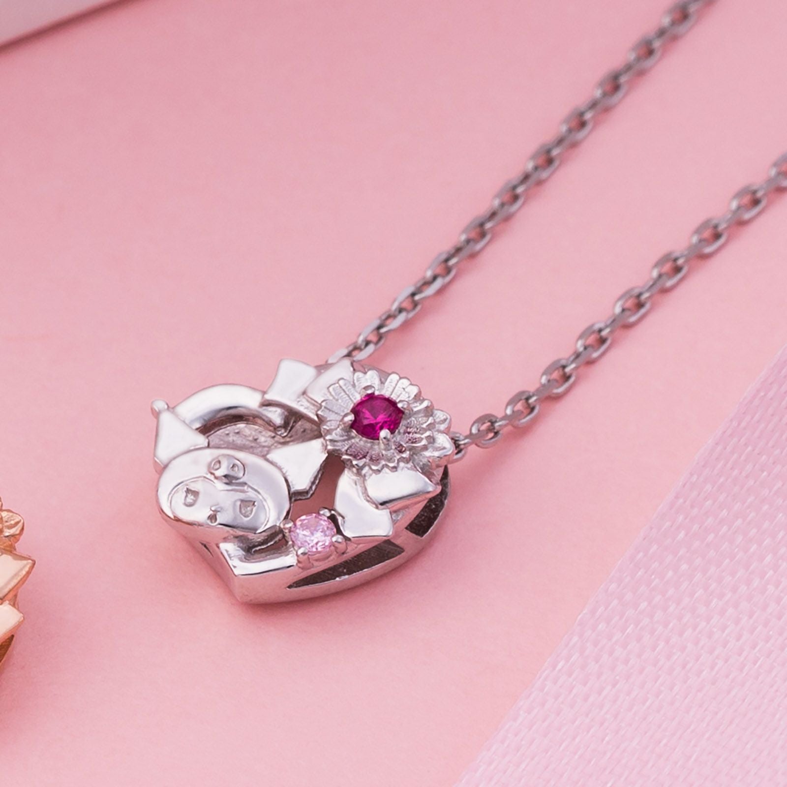 クロミ 45周年 サンリオ｜ネックレス シルバー SA45KU-N001RD｜white