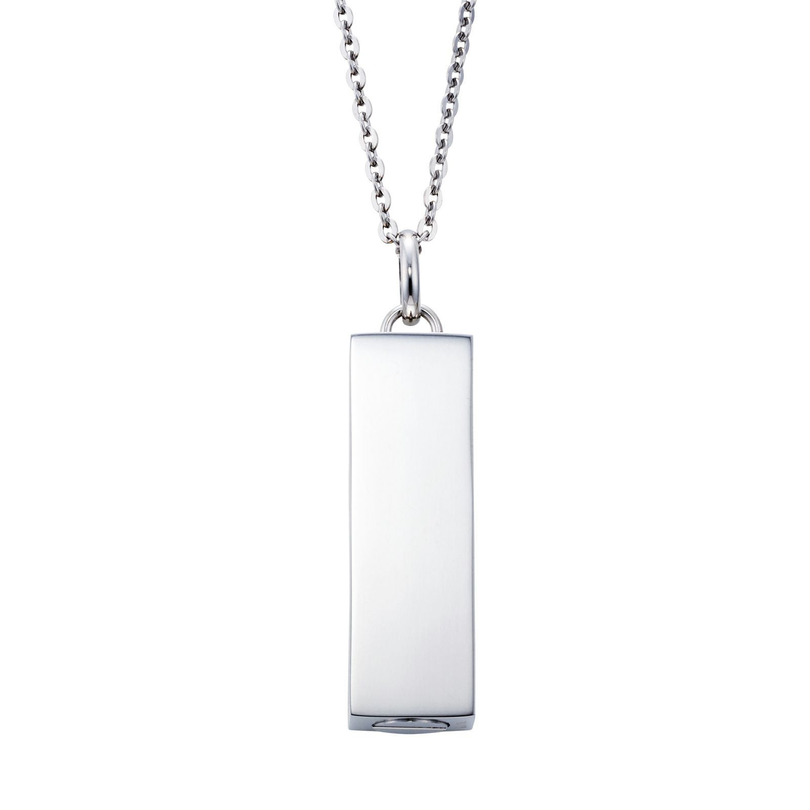 遺骨ペンダント メモリアルアクセサリー ステンレス MEMPD100SV｜white