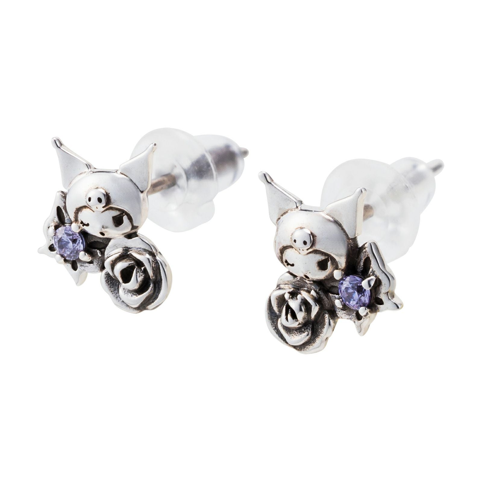 クロミ サンリオ｜ピアス 両耳用 シルバー SAKU-P004｜white clover