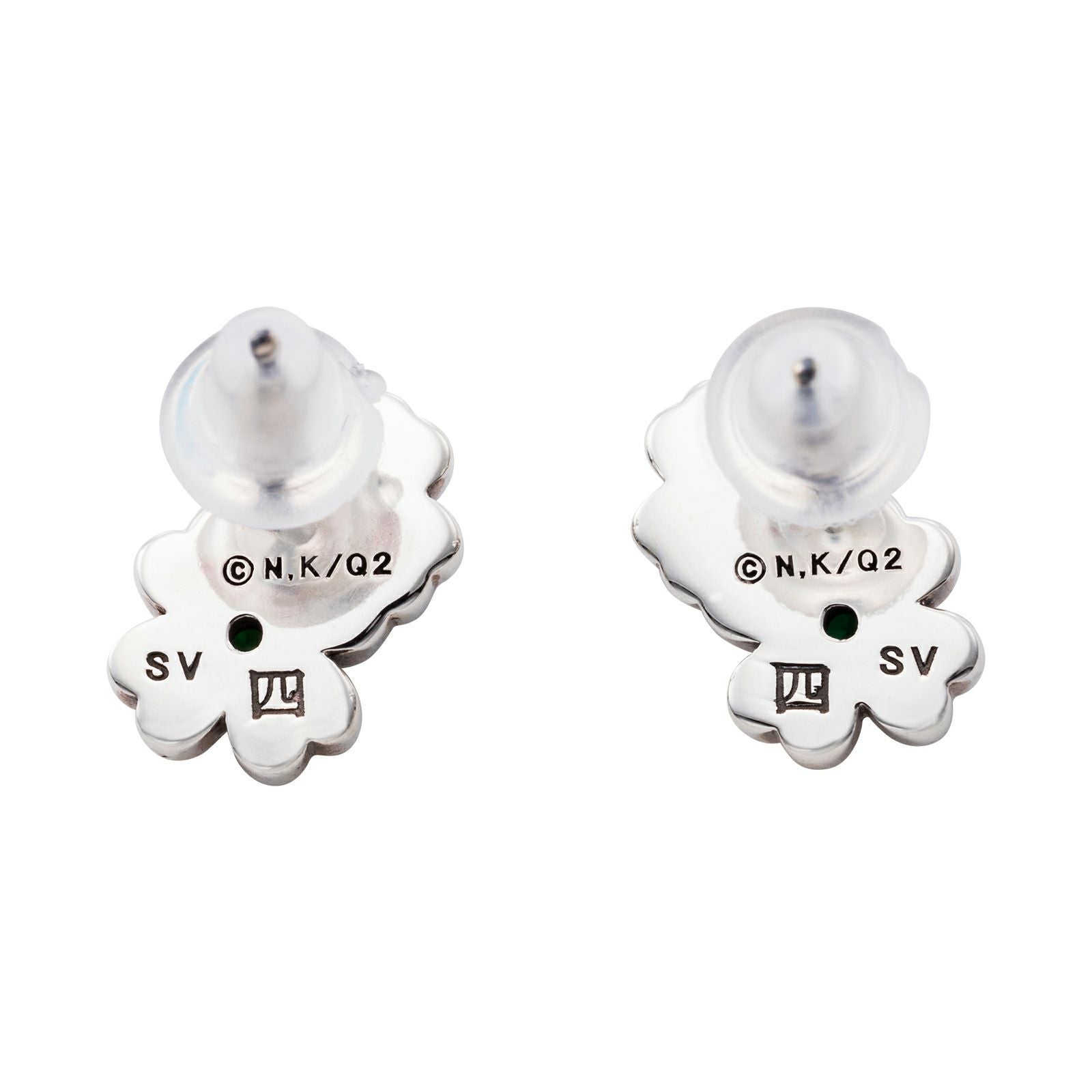五等分の花嫁 四葉｜ピアス 両耳用 シルバー GTH-P004｜white clover
