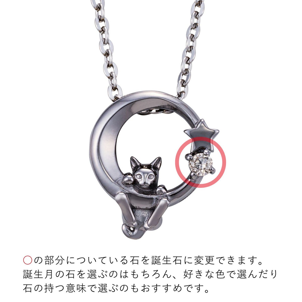 シルバー ネックレス WSPD855BK