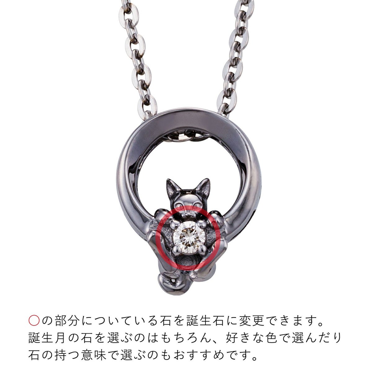 シルバー ネックレス WSPD856BK