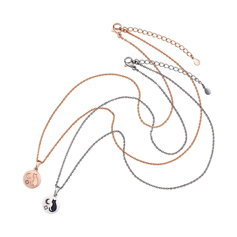 シルバー ペアネックレス WSPD857PG&WSPD857SV