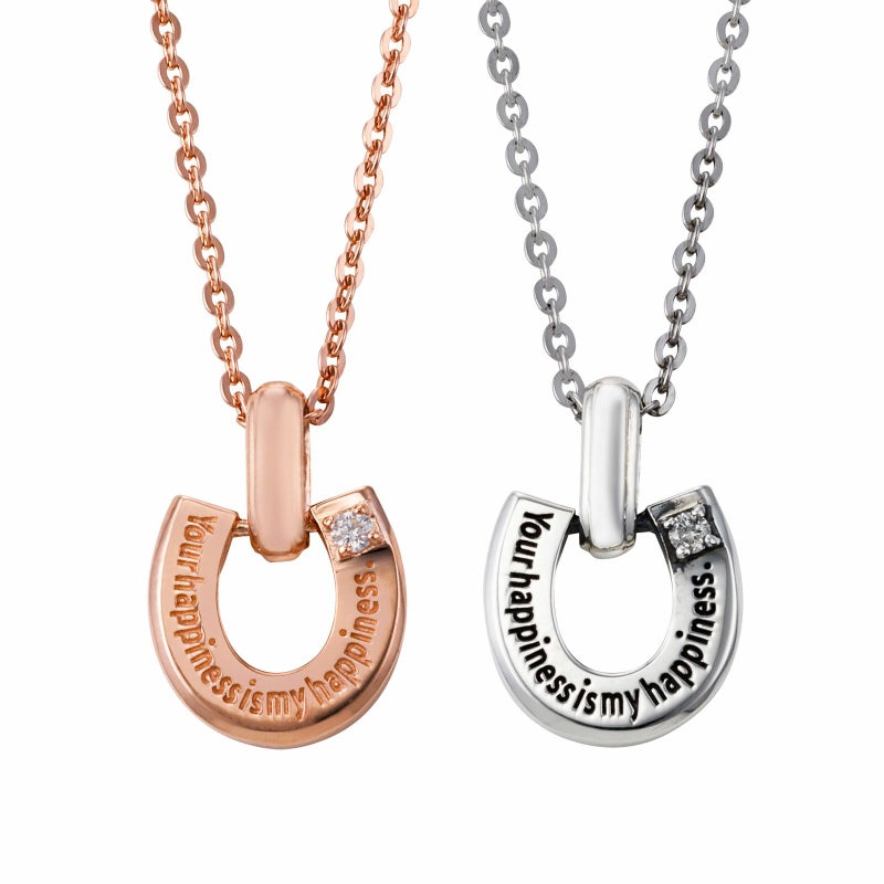 シルバー ペアネックレス WSPD860PG&WSPD860SV