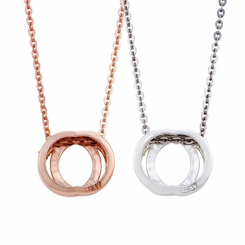 シルバー ペアネックレス WSPD863PG&WSPD863SV