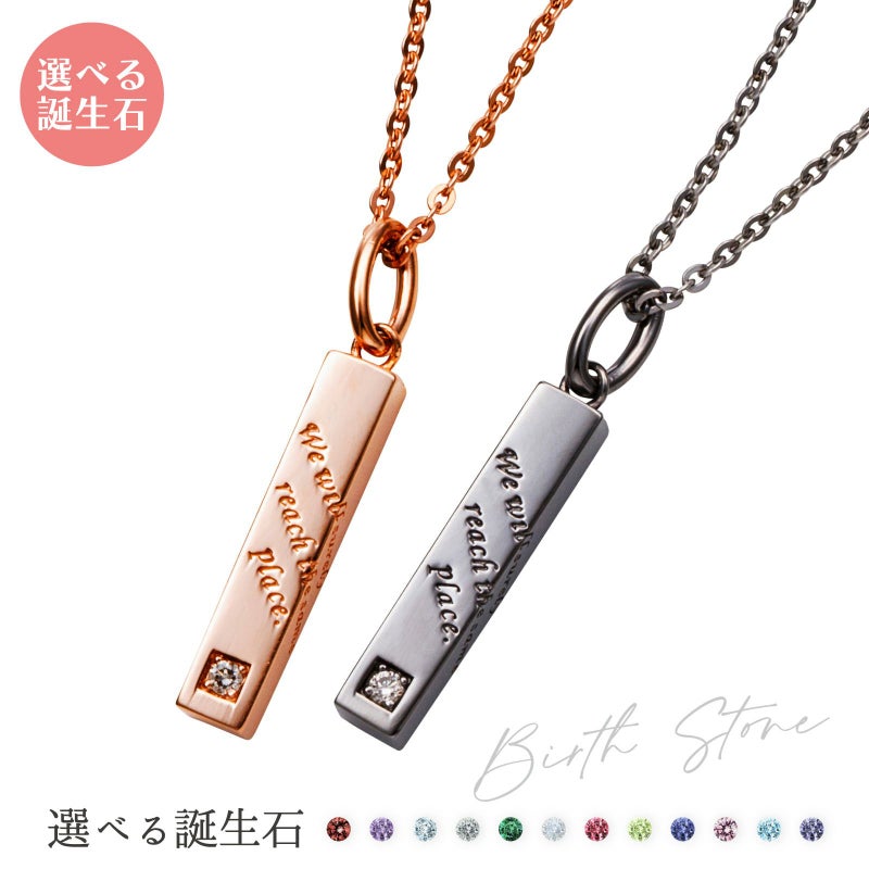 シルバー ペアネックレス WSPD866PG&WSPD866BK