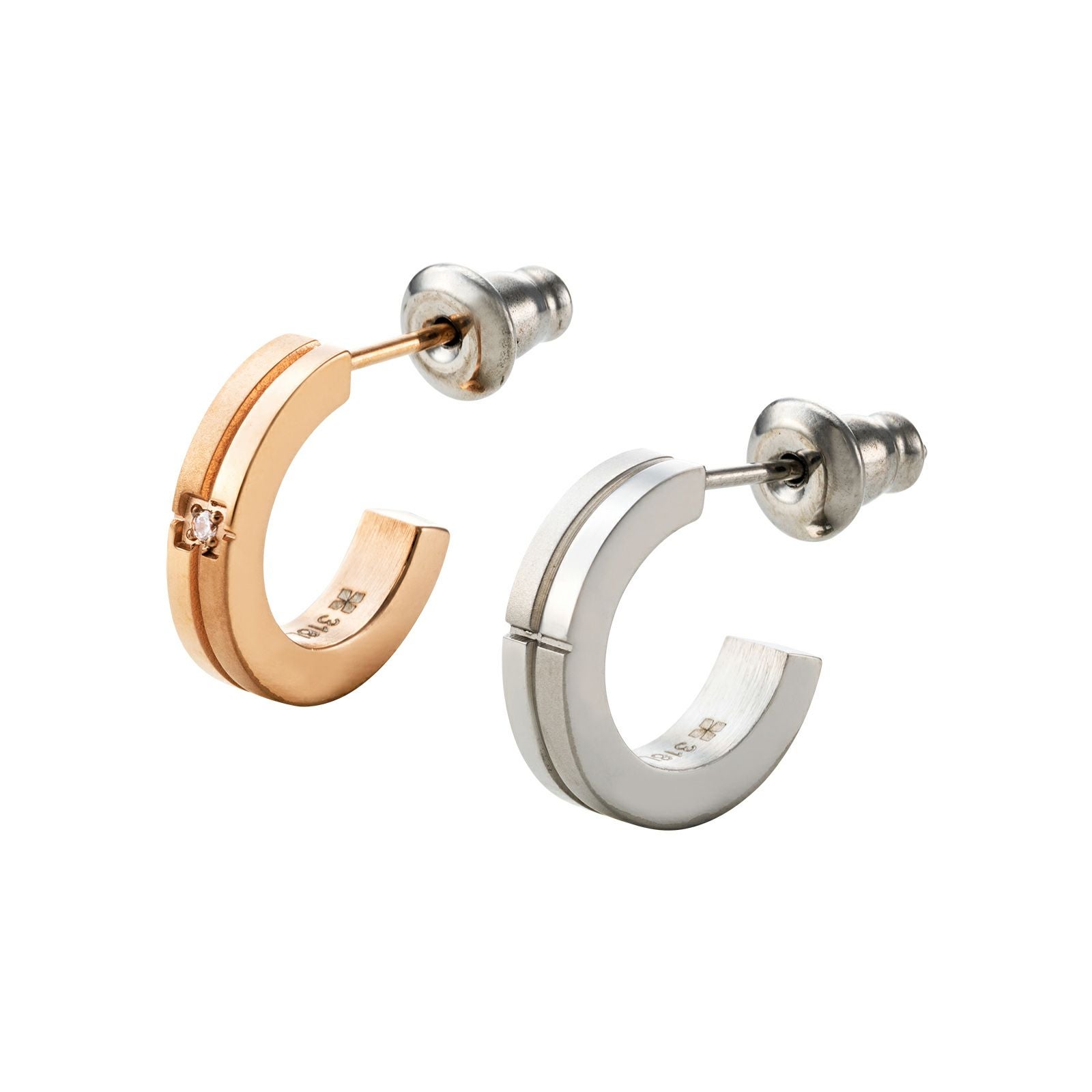 ペアピアス ステンレス 4SPE002GO&4SPE003SV｜white clover【公式通販】