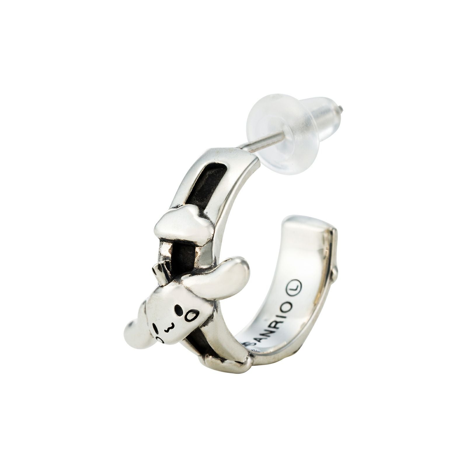 シナモロール サンリオ｜ピアス 片耳用 シルバー SACI-P004SV｜white
