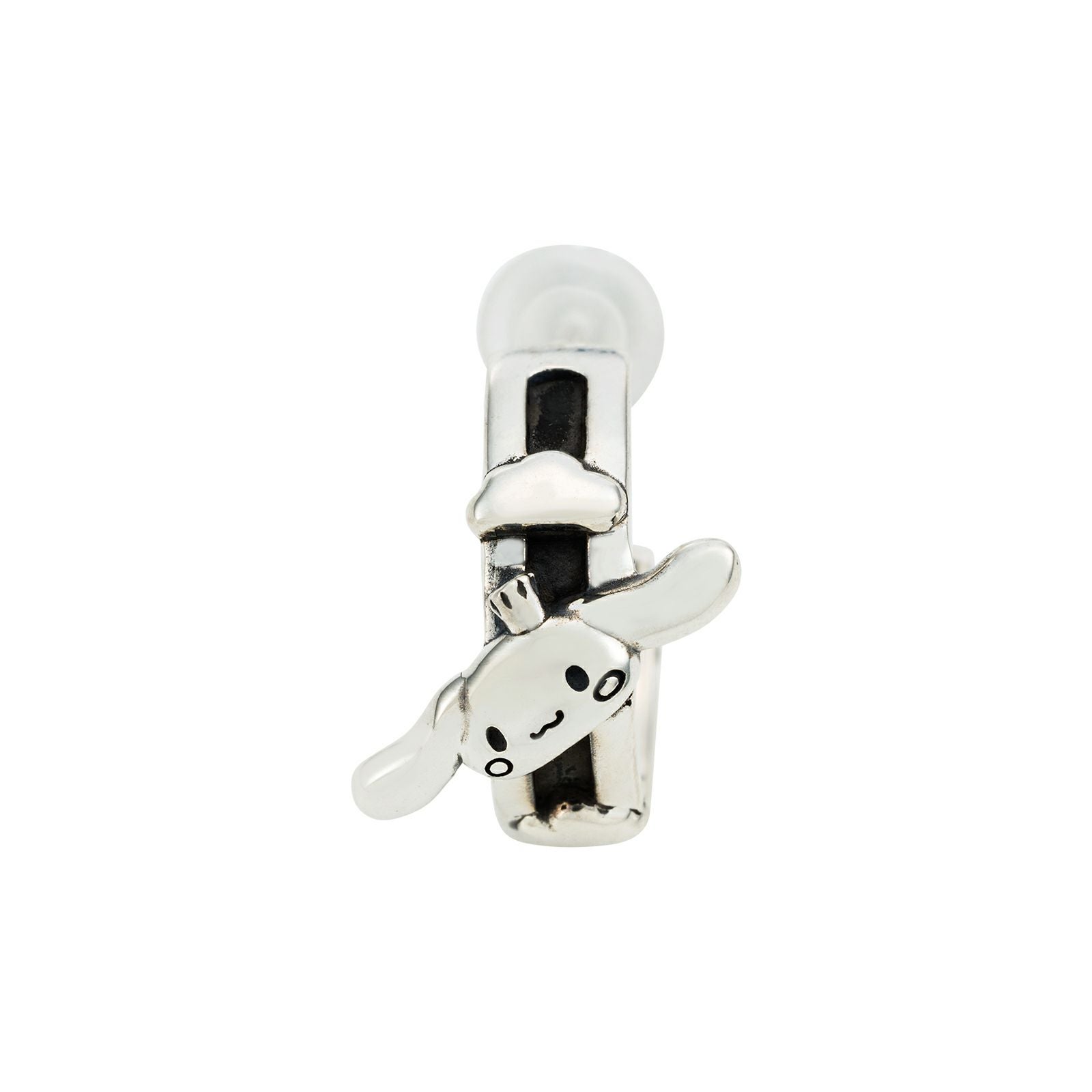 シナモロール サンリオ｜ピアス 片耳用 シルバー SACI-P004SV｜white