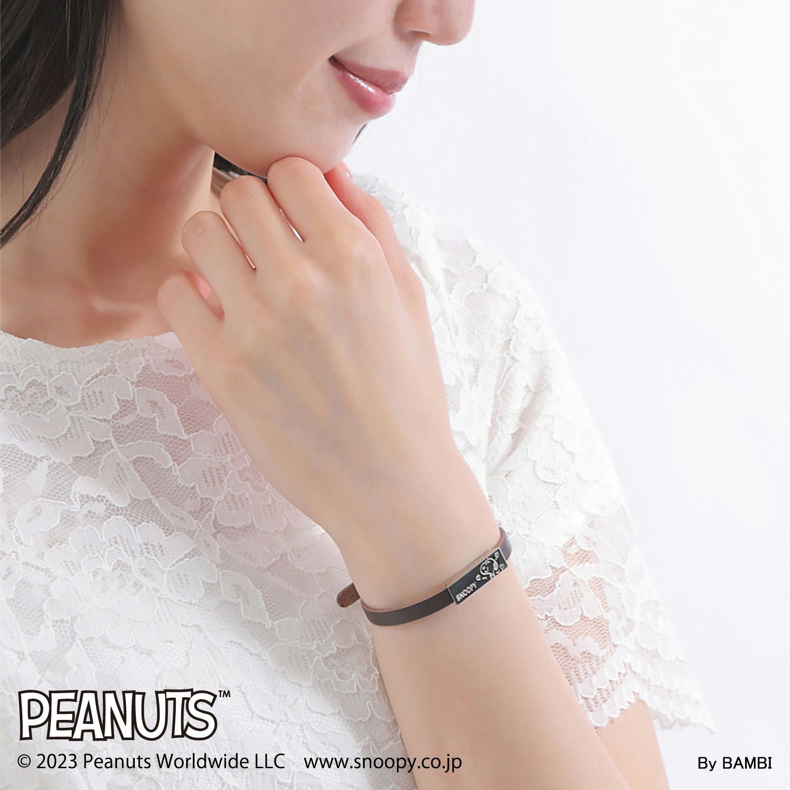 激レア 60' スヌーピー アストロノーツ ブレスレット スヌーピー PEANUTS｜ブレスレット ステンレス PNST005SVDB｜white