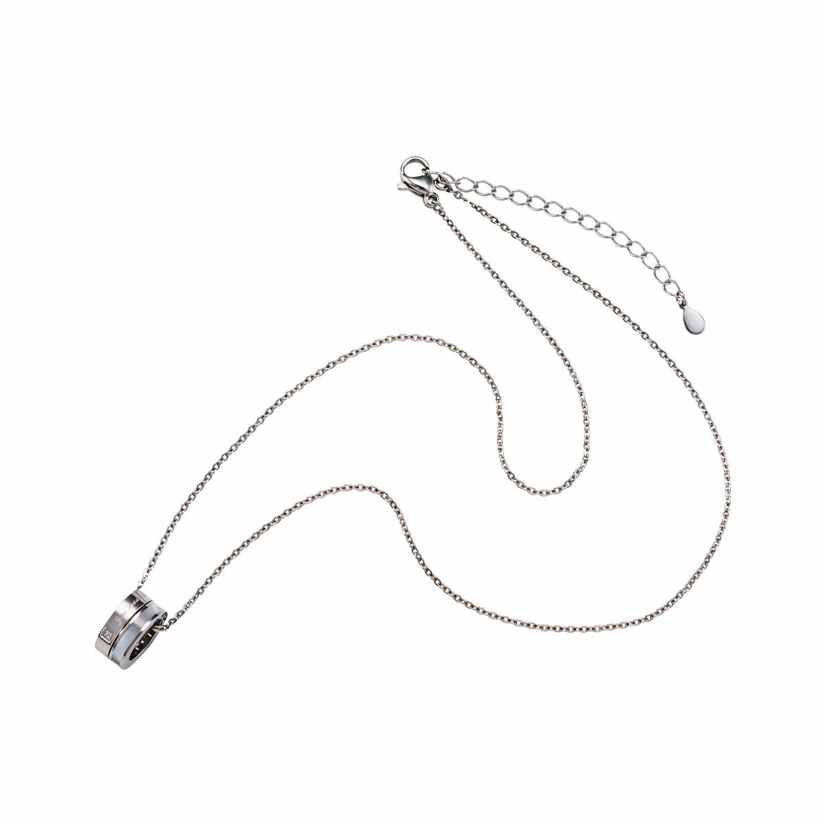 ステンレス ネックレス メッセージ シェル 4SUP102WH