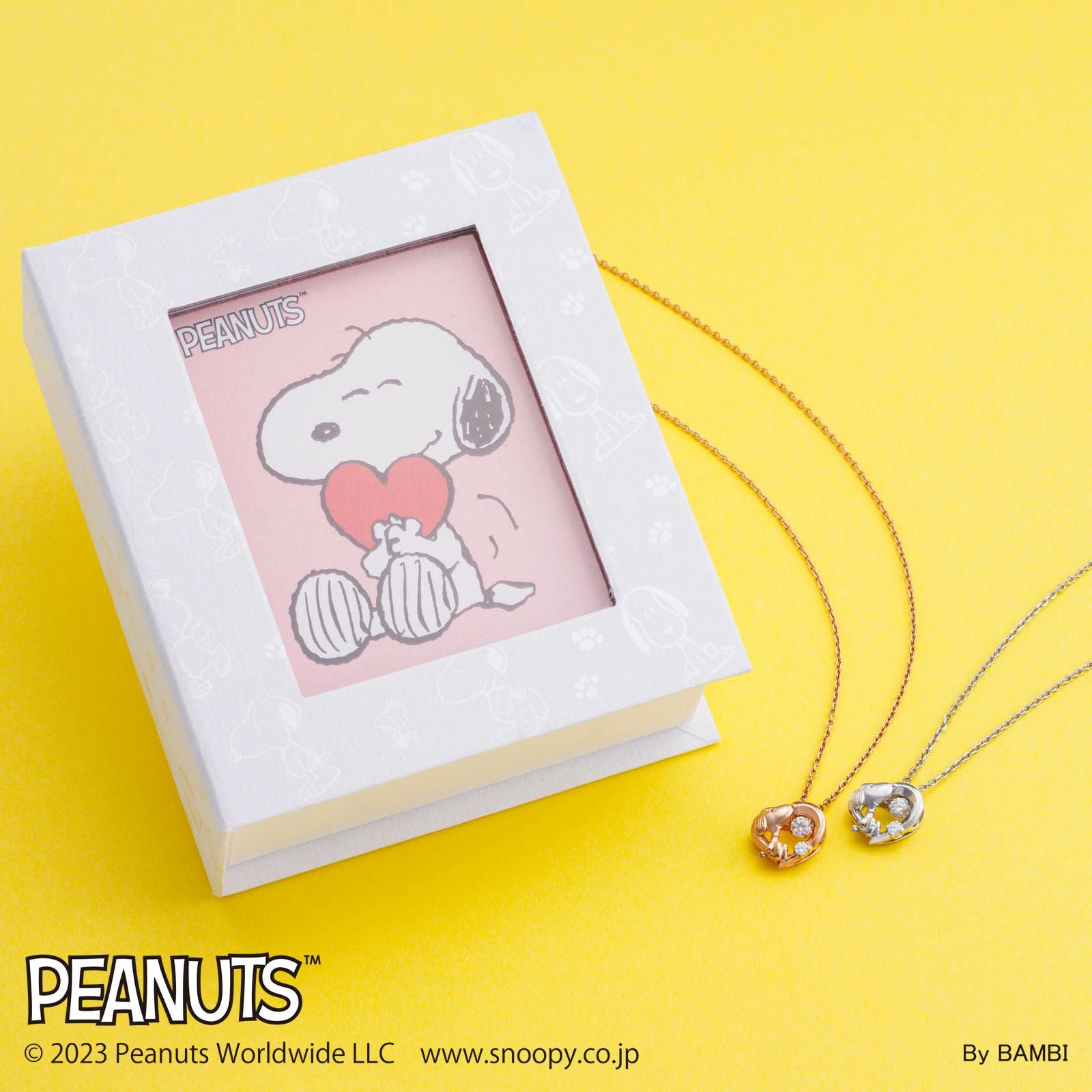 スヌーピー PEANUTS｜ダンシングストーン ネックレス シルバー