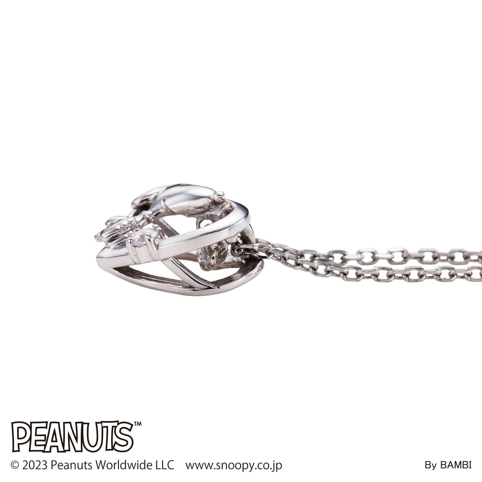 スヌーピー PEANUTS｜ダンシングストーン ネックレス シルバー