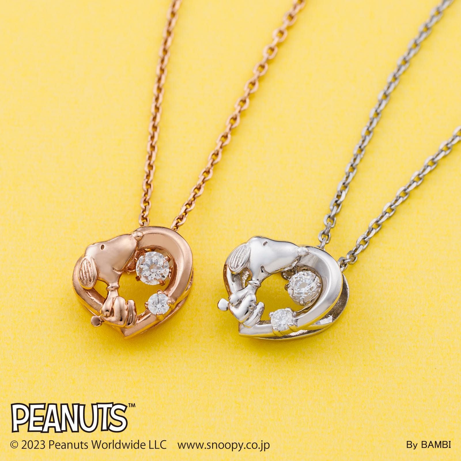 スヌーピー PEANUTS｜ダンシングストーン ネックレス シルバー