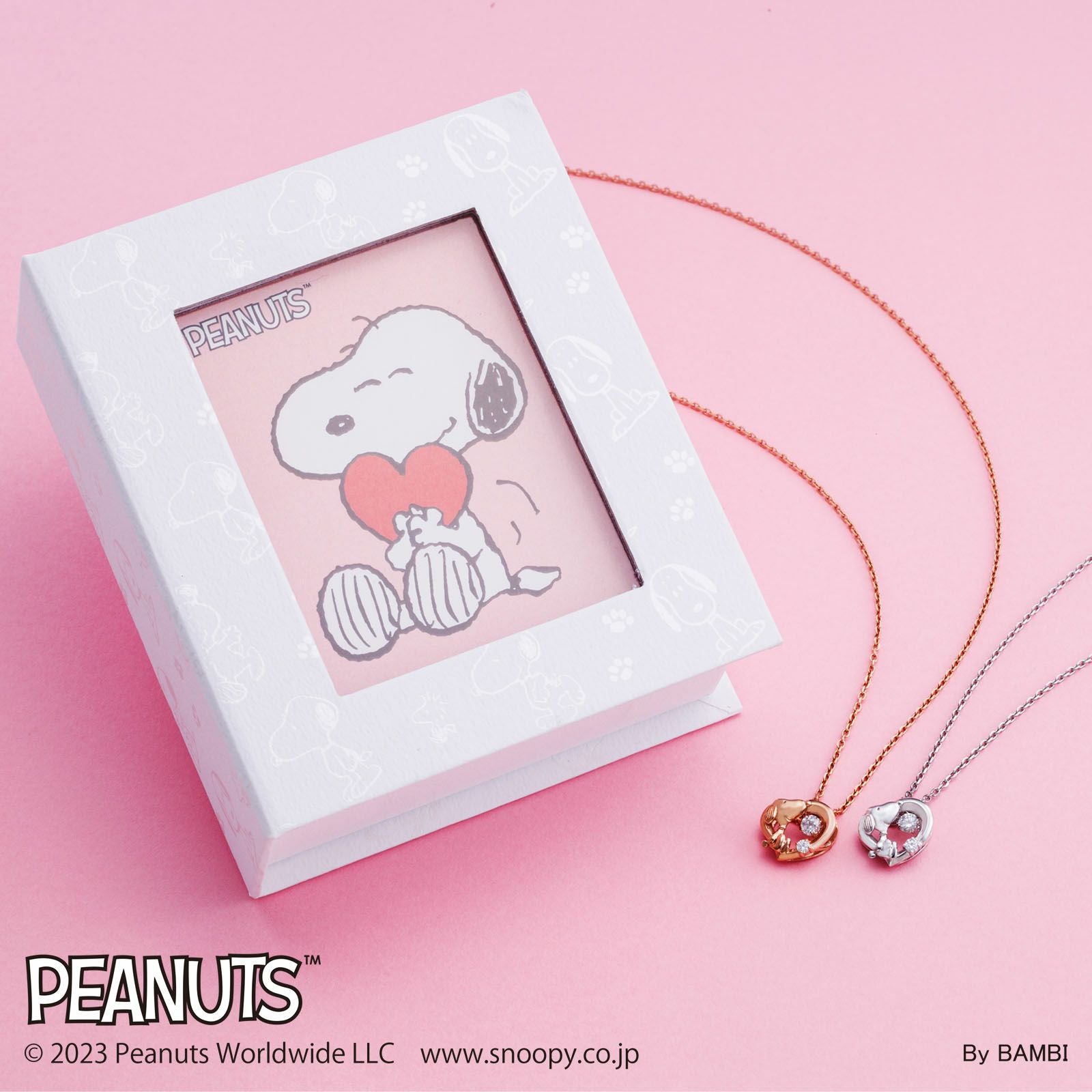 スヌーピー PEANUTS｜ダンシングストーン ネックレス シルバー