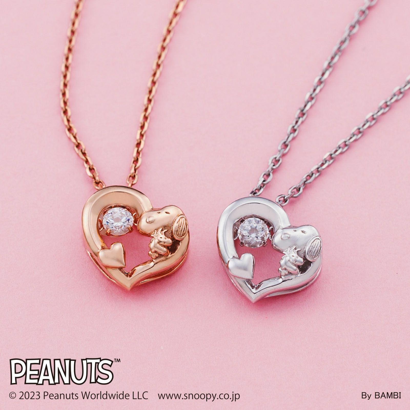 スヌーピー PEANUTS｜ダンシングストーン ネックレス シルバー