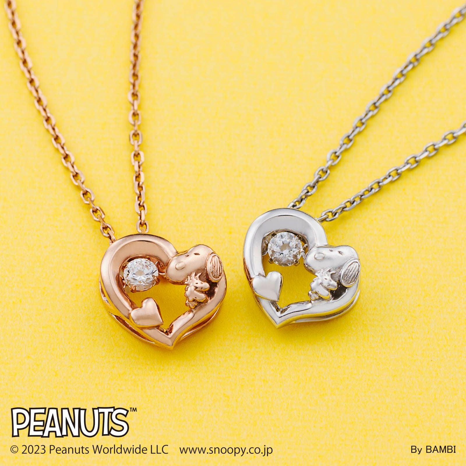 スヌーピー PEANUTS｜ダンシングストーン ネックレス シルバー