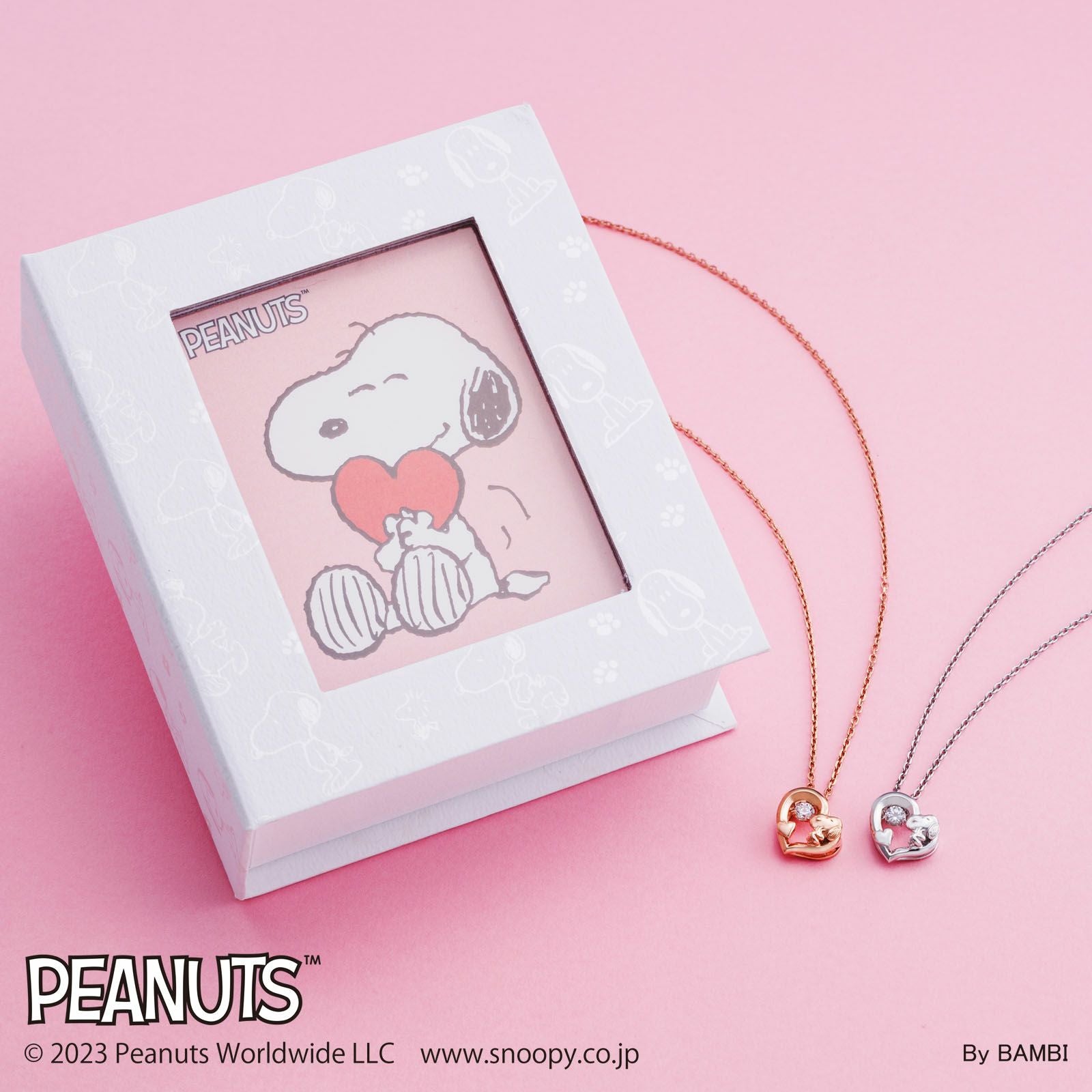 スヌーピー PEANUTS｜ダンシングストーン ネックレス シルバー