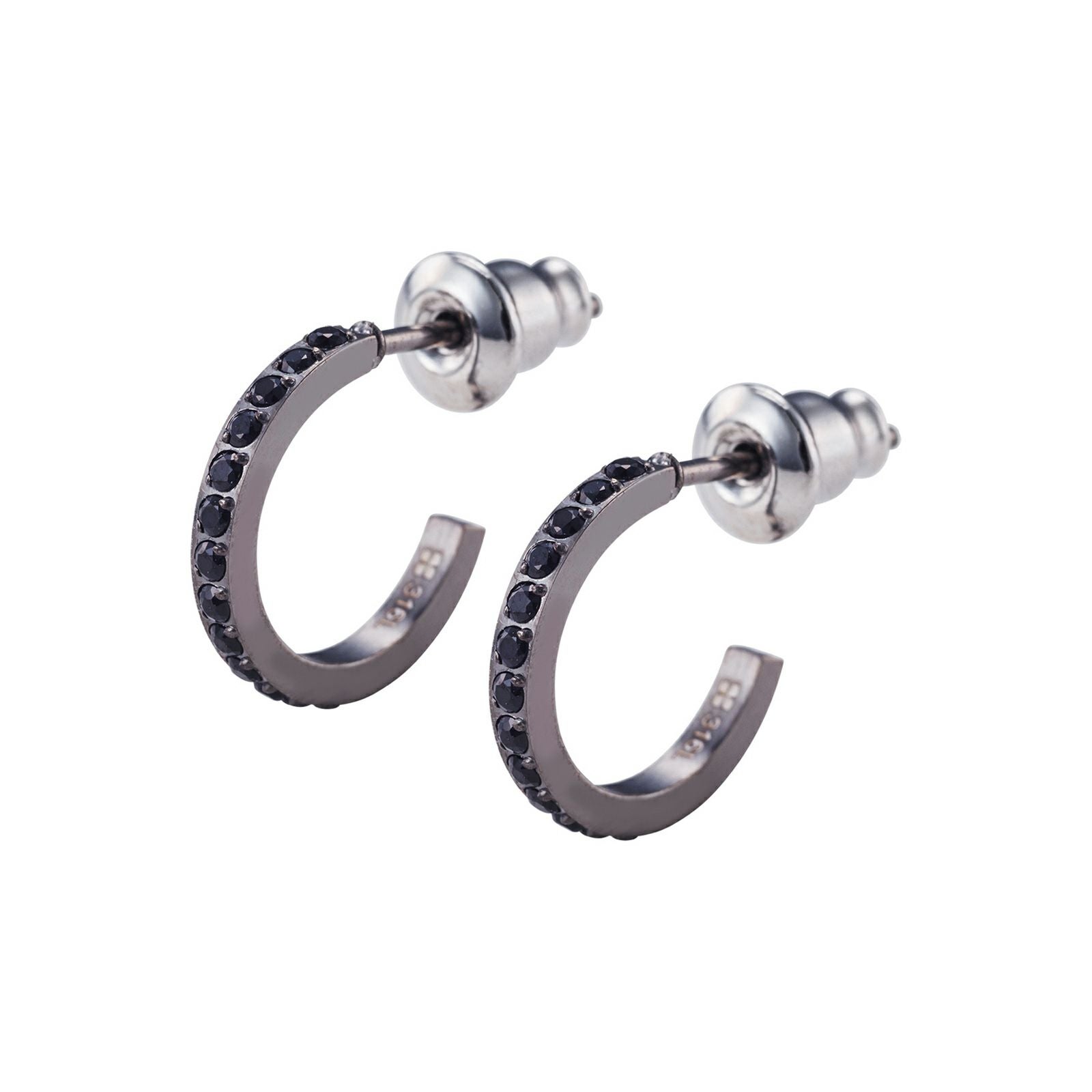 メンズピアス 両耳用 ステンレス 4SPE008BK&4SPE008BK｜white clover