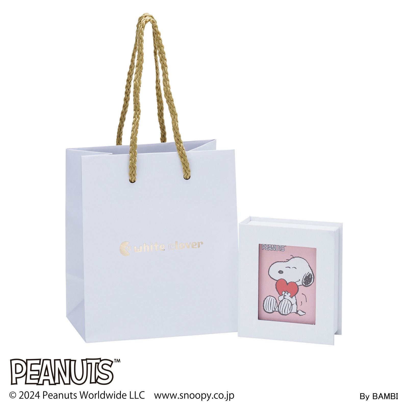 スヌーピー PEANUTS｜ピアス 両耳用シルバー PNT-P005RD｜white clover