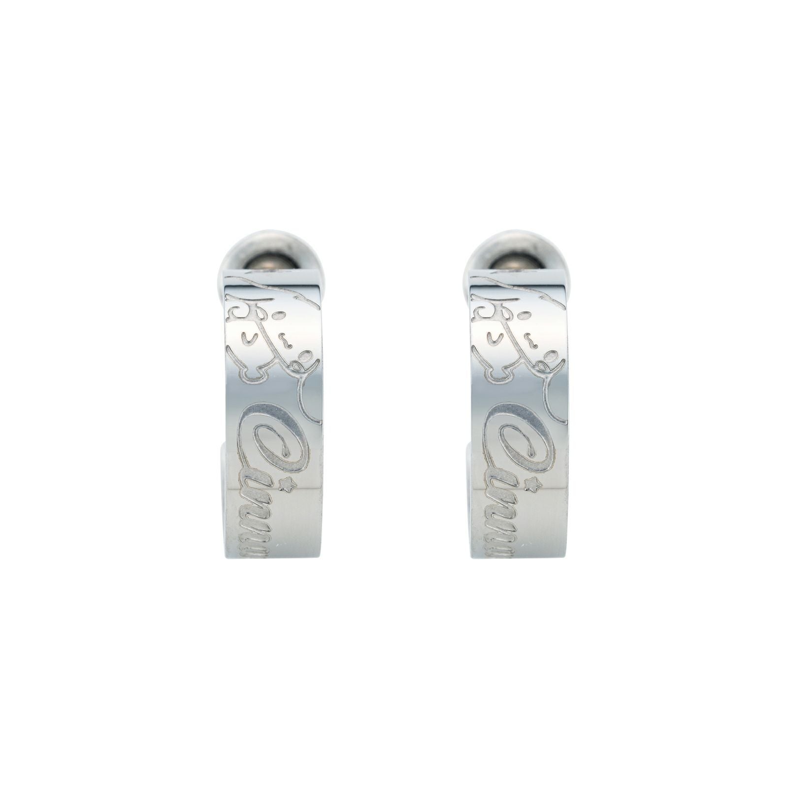 シナモロール サンリオ｜ピアス 両耳用 ステンレス SAST-P001SV｜white