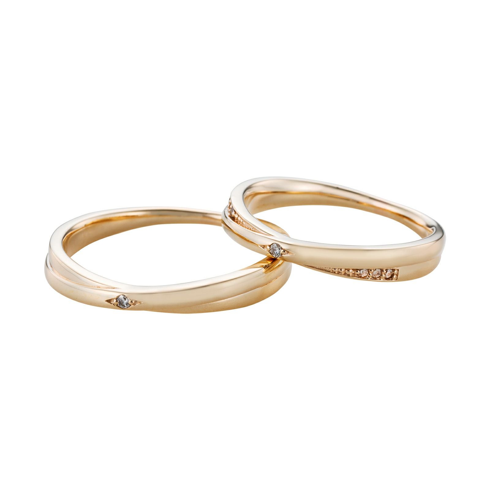 結婚指輪 ペアリング マリッジ 10金 K10 WGR200K10YG&WGR201K10YG