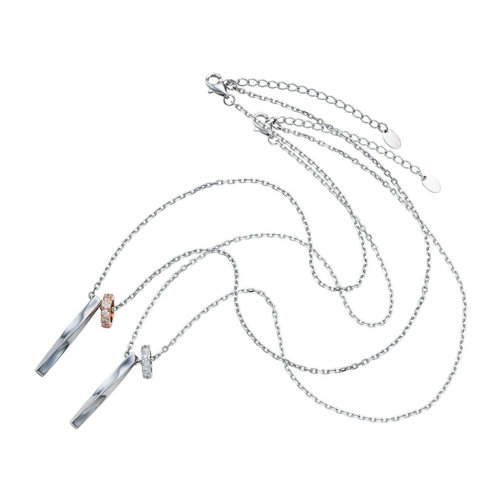 ペアネックレス ステンレス 4SUP120GO&4SUP120SV｜white clover【公式