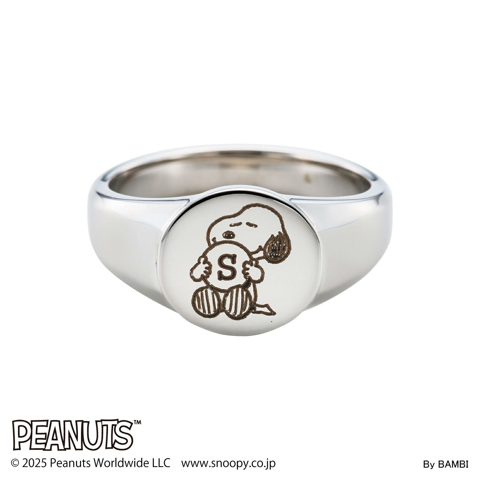 スヌーピー PEANUTS｜リング ステンレス PNST006SV｜white clover