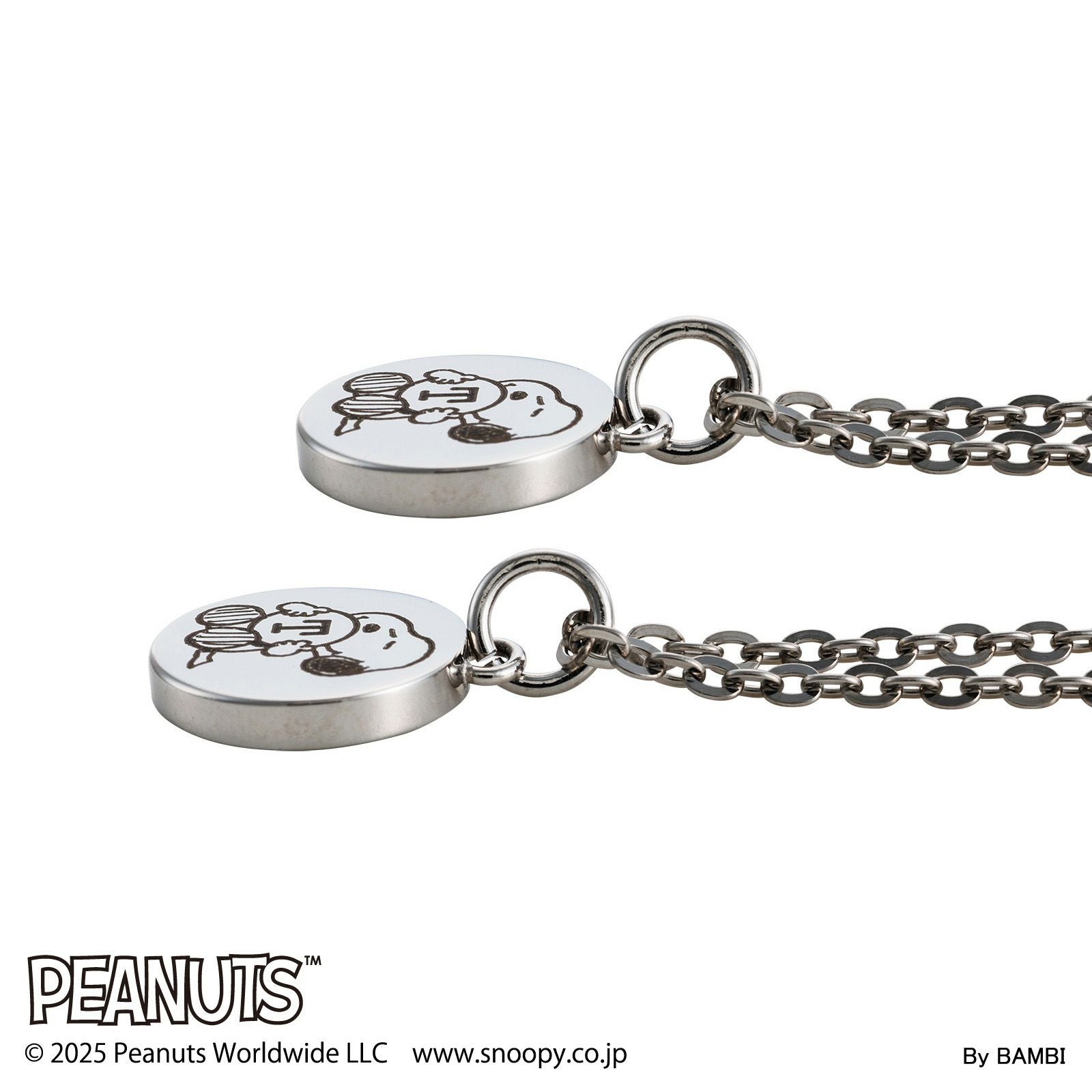 スヌーピー PEANUTS｜ペアネックレス ステンレス PNST009SV&PNST009SV