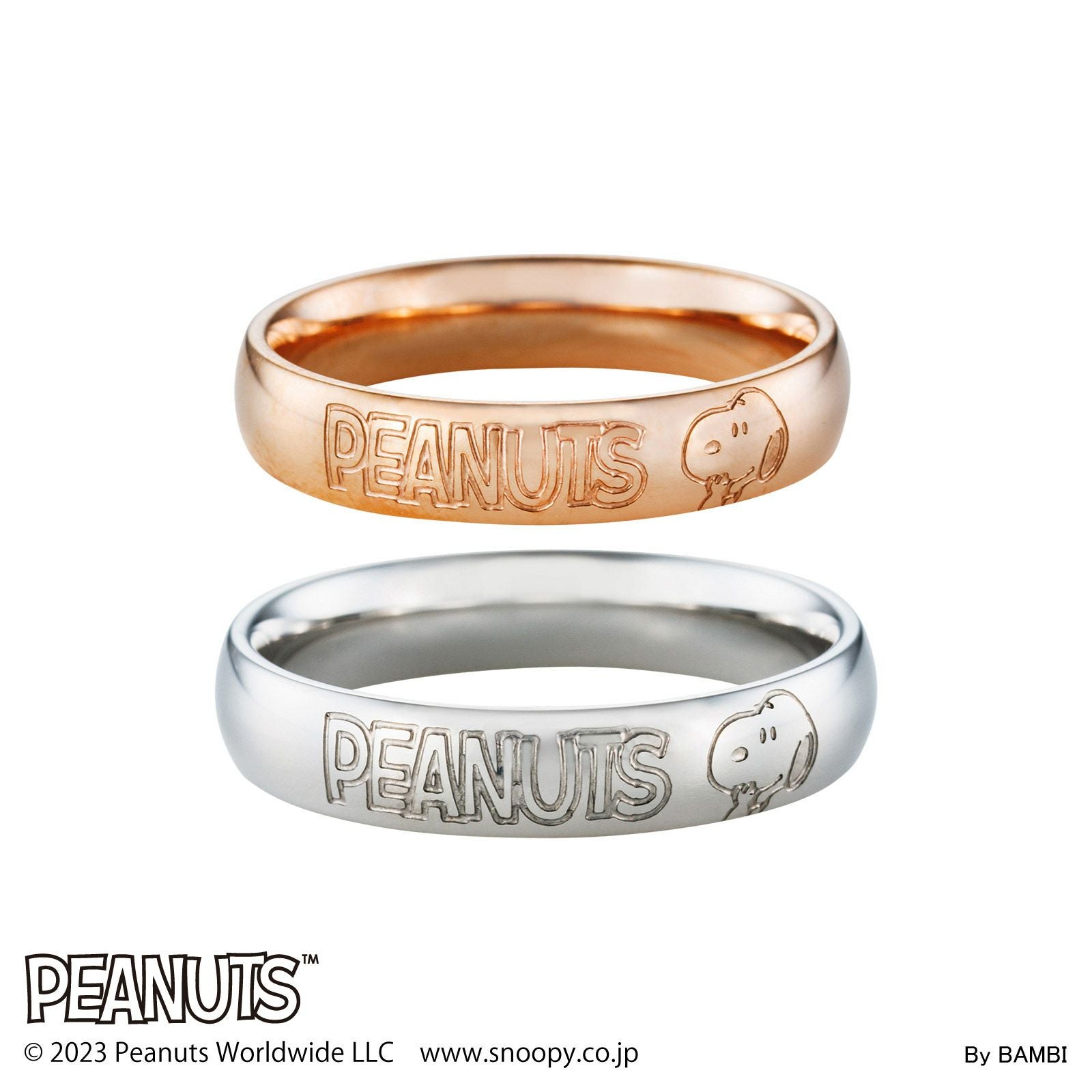 スヌーピー PEANUTS｜ペアリング ステンレス PNST001GO&PNST001GO