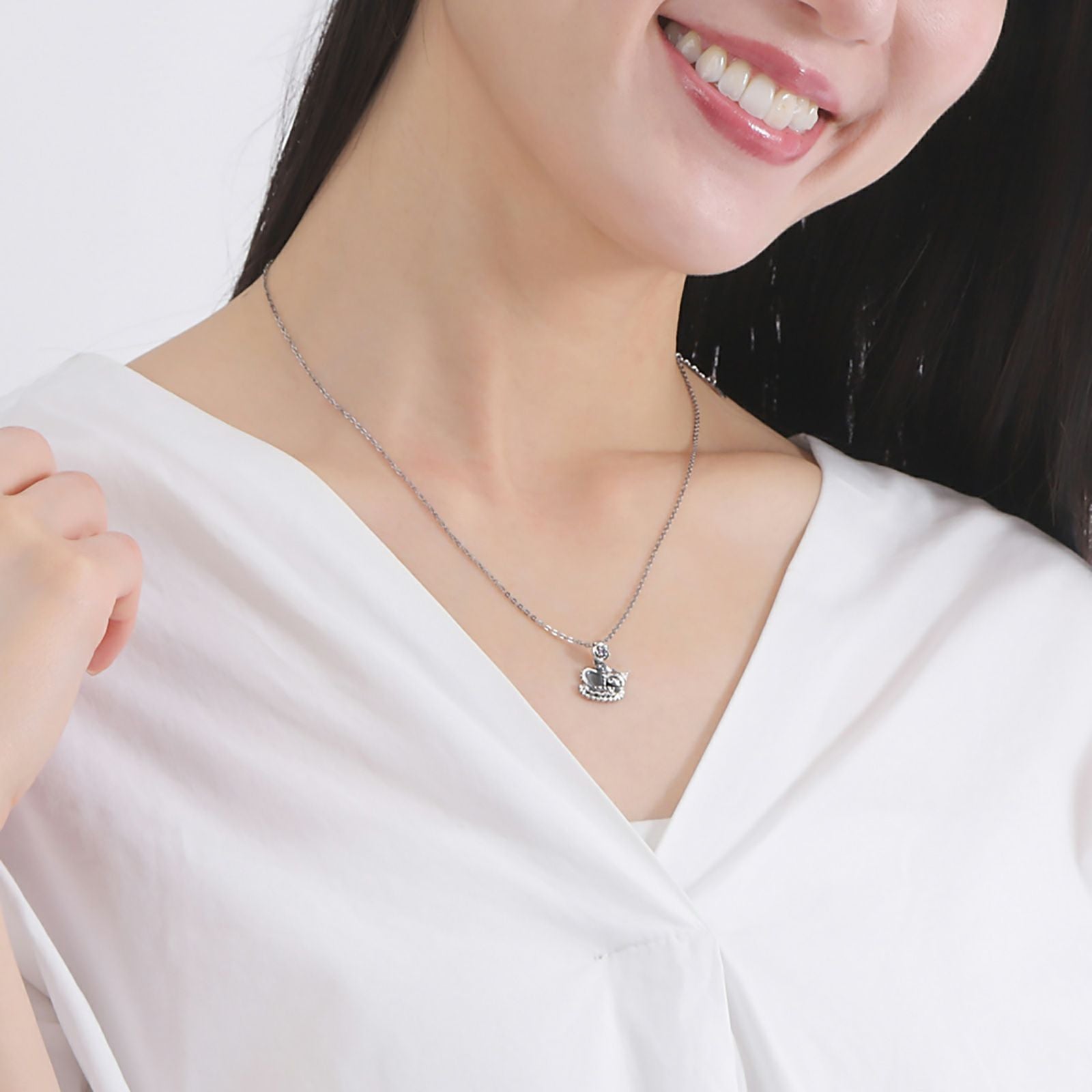 クロミ 20周年 サンリオ｜ネックレス シルバー SAKU20-N004SV｜white