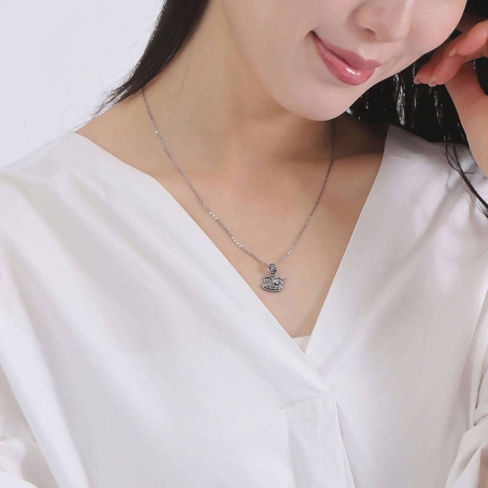 クロミ 20周年 サンリオ｜ネックレス シルバー SAKU20-N004BK｜white