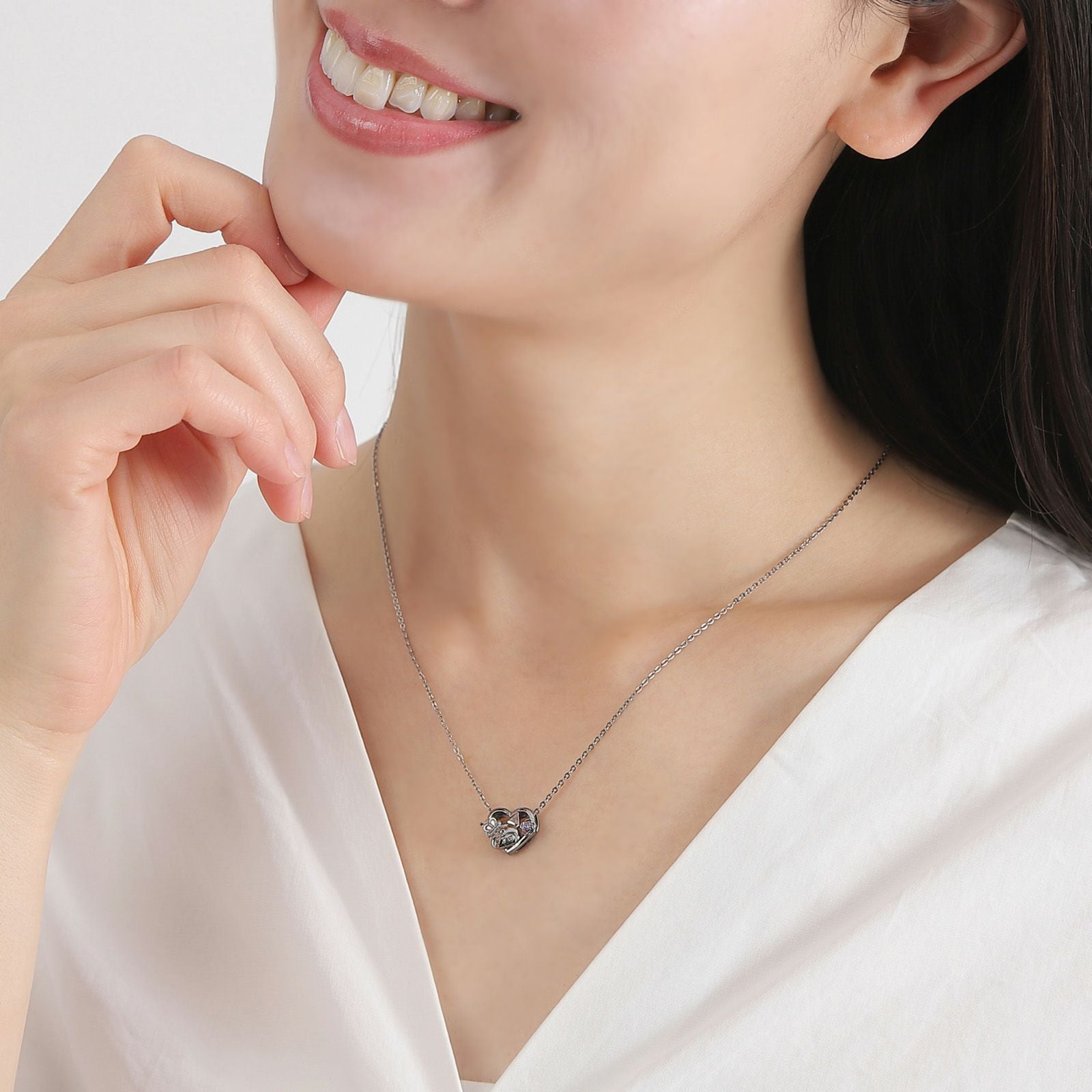 クロミ 20周年 サンリオ｜ネックレス シルバー SAKU20-N005BK｜white