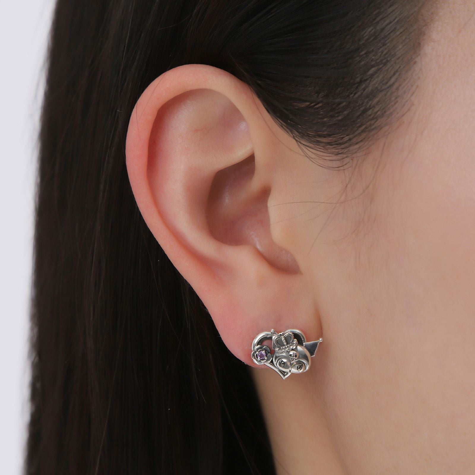 クロミ 20周年 サンリオ｜ピアス シルバー SAKU20-P001SV｜white
